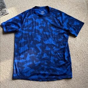 Under Armour Men's Blue Camo Tee-medium